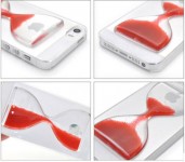 iPhone6 4.75.5计时水晶液体流沙沙漏手机壳保护套-2